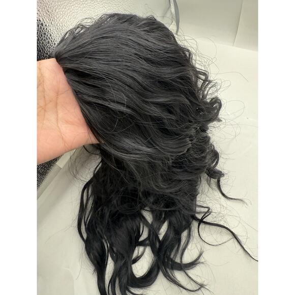 Fashion Wig, Realistic Heat Resistant Black Wig - Long Wavy Wig with Tag *READ.. - Picture 12 of 15